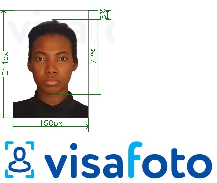 Exemples sur des photos pour Visa électronique de Guinée Conakry pour paf.gov.gn avec les spécifications de taille exactes