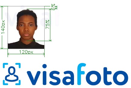 Exemples sur des photos pour Passeport nigérian 120x140 pixels avec les spécifications de taille exactes