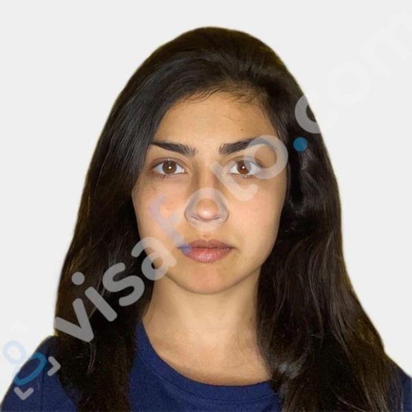Exemple de photo de visa indien