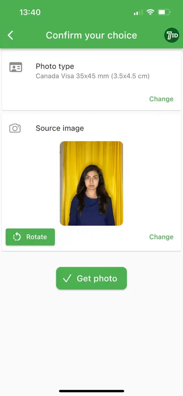 7ID: Canada Visa Photo Maker