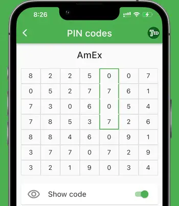 PIN とパスワードの安全な保管