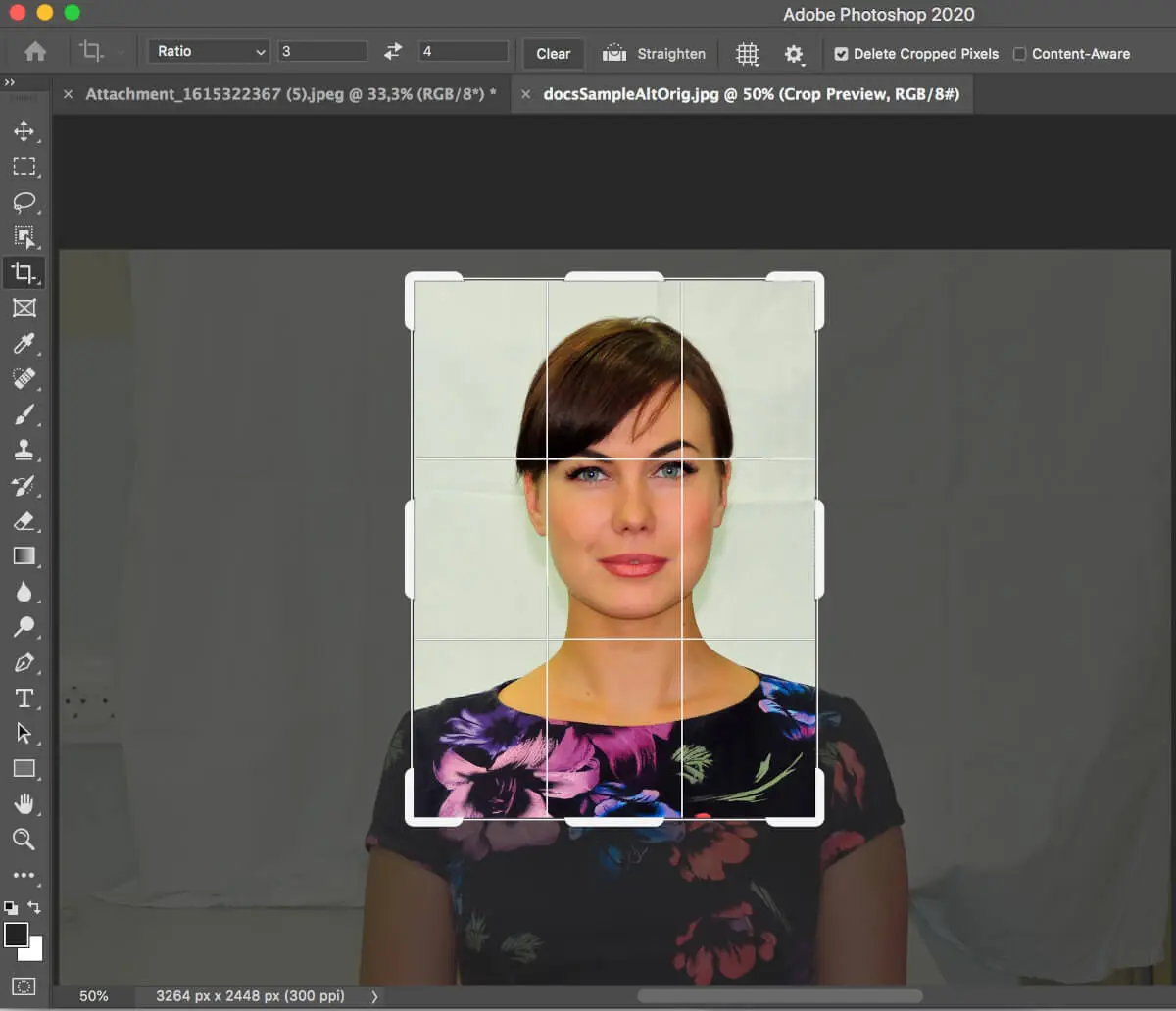 Comment recadrer une photo de passeport 3x4 cm sur Photoshop