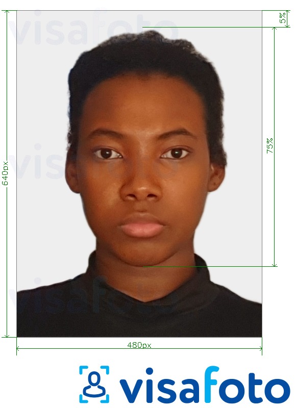 Exemples sur des photos pour Passeport des Bahamas 480x640 pixels avec les spécifications de taille exactes
