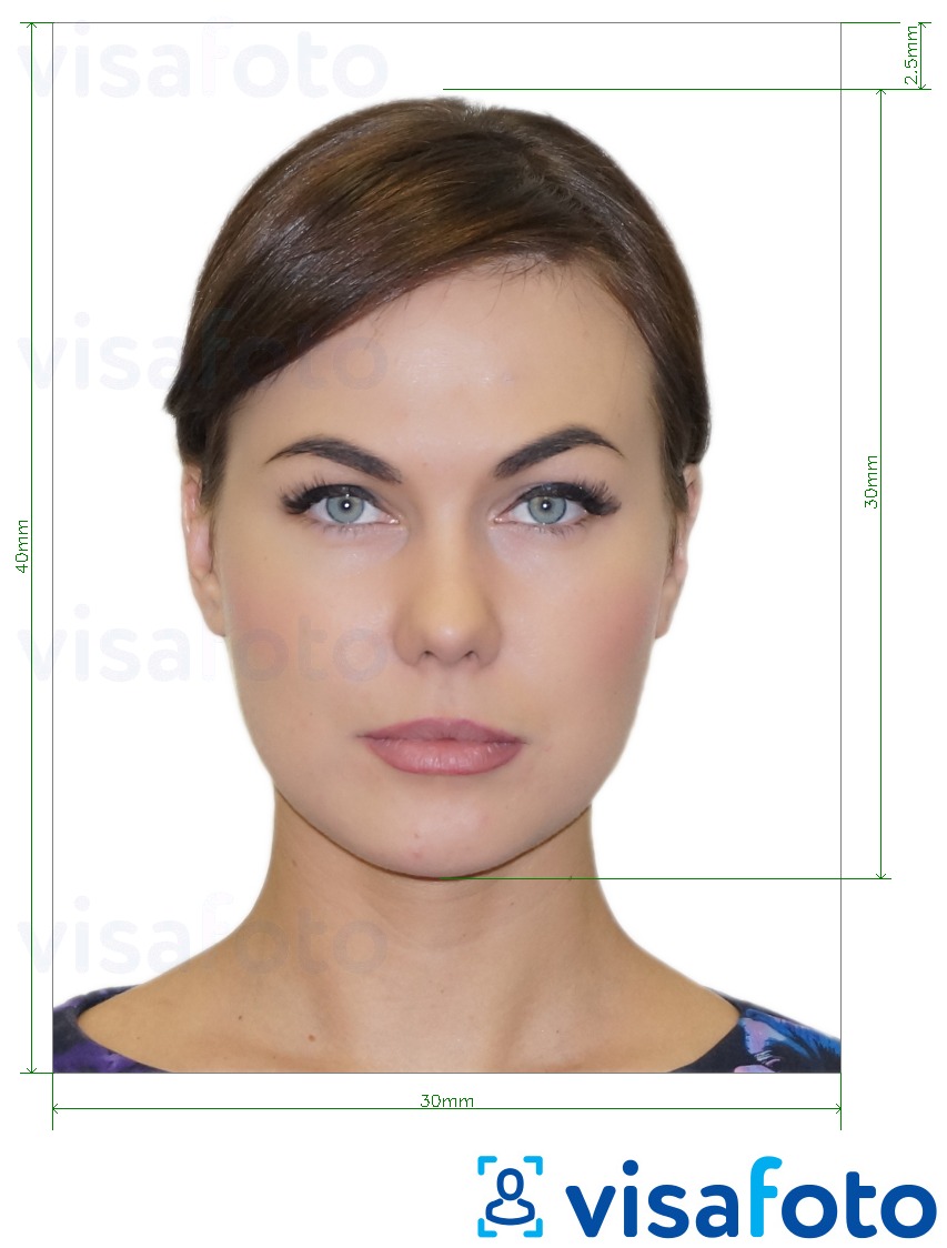 Exemples sur des photos pour Moldavie Carte d'identité (Buletin de identitate) 3x4 cm avec les spécifications de taille exactes