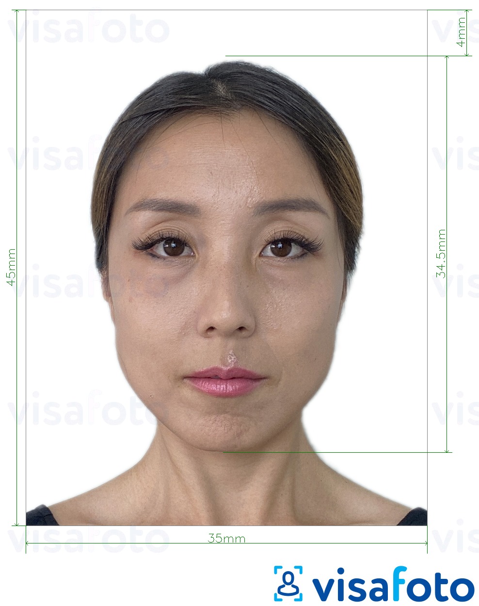 Exemples sur des photos pour Carte d'identité de résident de Macao (BIR) 45x35 mm avec les spécifications de taille exactes