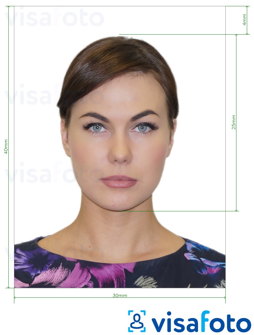 Exemples sur des photos pour Russie Pensionné ID 3x4 avec les spécifications de taille exactes